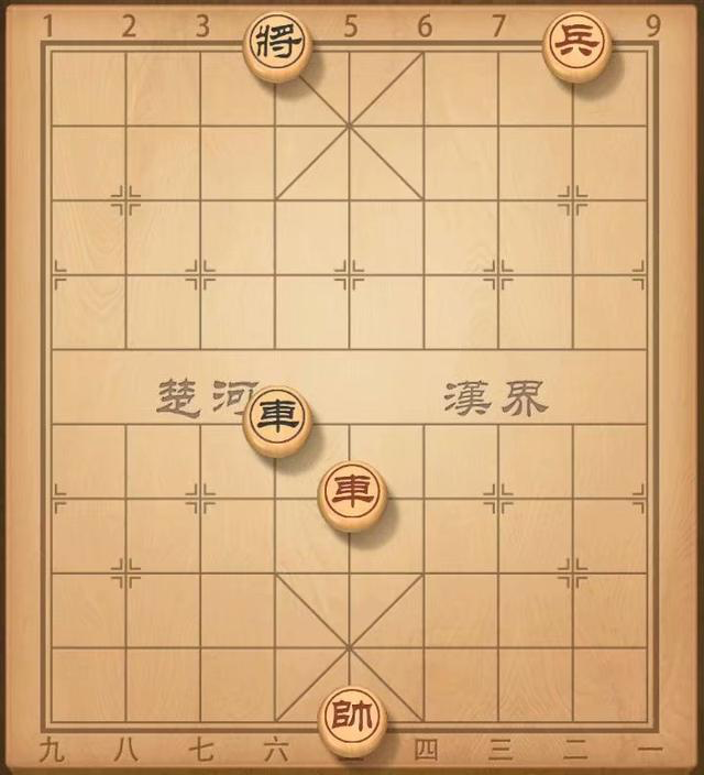 图解：海底捞月杀法，红车在正面牵制，红炮沉底，在车的配合下完成绝杀